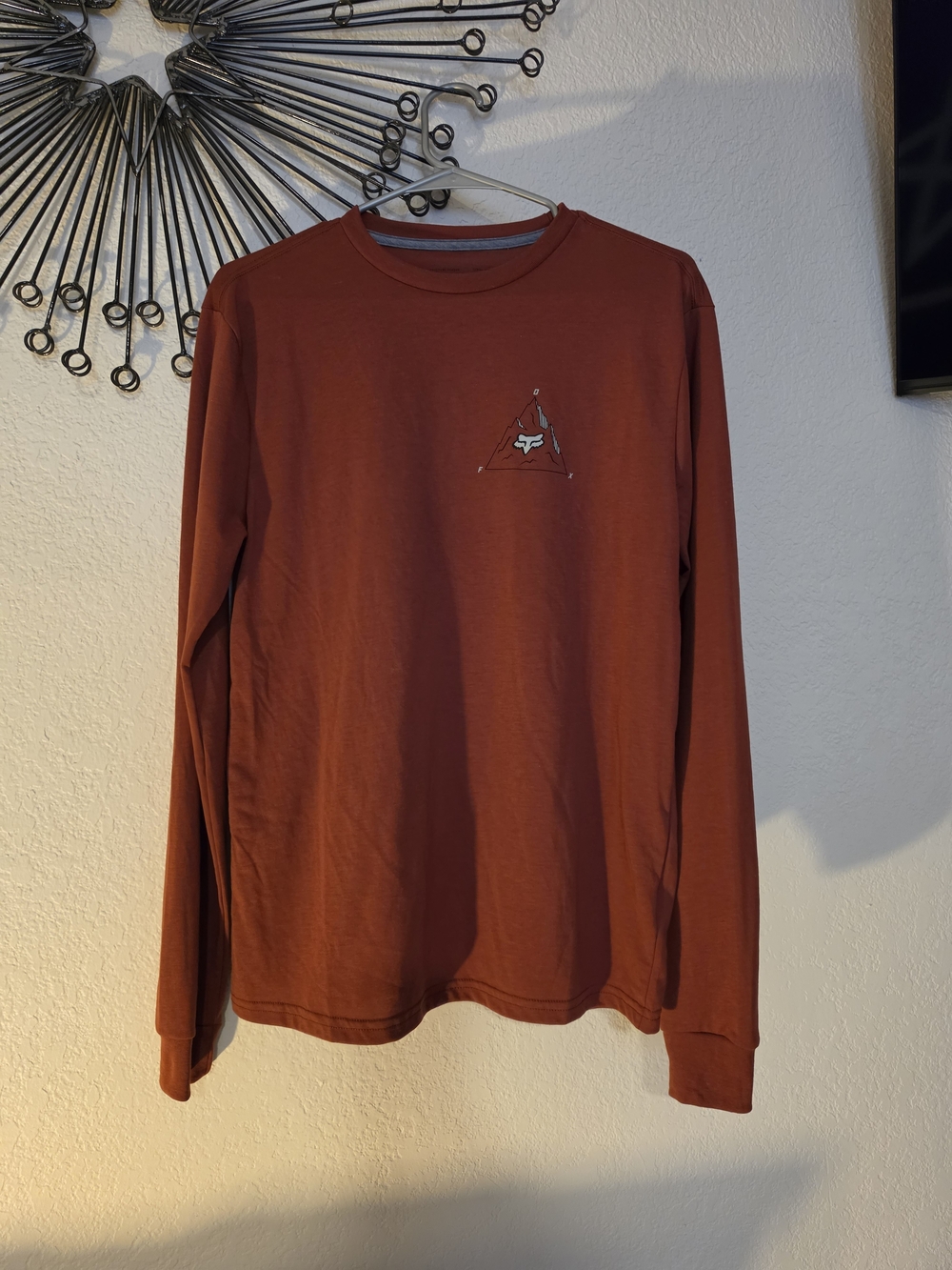 Fox Men’s Long Sleeve Tee - Rust Red
